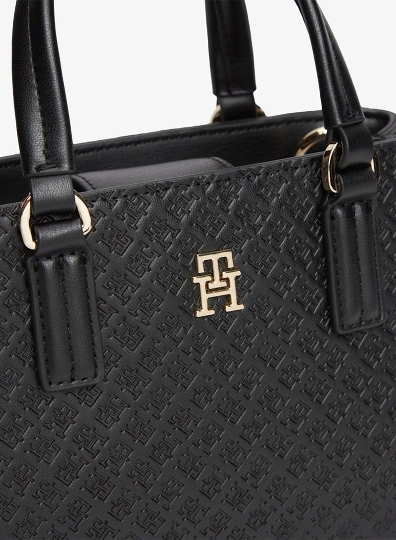TOMMY HILFIGER TH Monogram Crossbody Tote Bag - Image 5